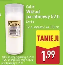 ALDI Wkład parafinowy do znicza 52 h Calix oferta