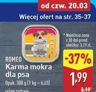 ALDI Karma dla psa z wołowiną Romeo (Karma) oferta