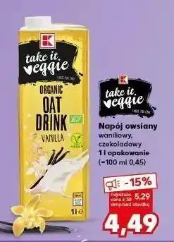 Kaufland Napój owsiany czekoladowy K-Take It Veggie oferta