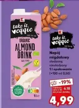 Kaufland Napój migdałowy niesłodzony K-Take It Veggie oferta