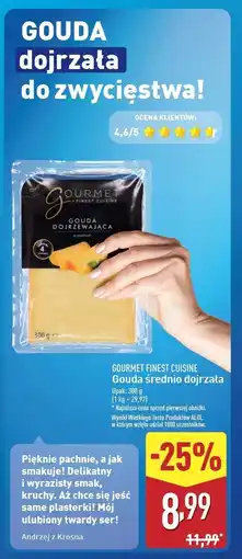 ALDI Ser gouda Gourmet Finest Cuisine oferta