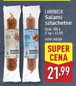 ALDI Salami wędzone Landbeck oferta