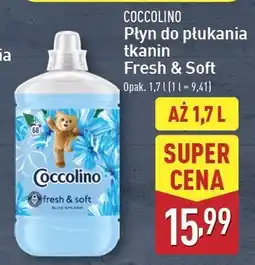 ALDI Płyn do płukania blue splash Coccolino Fresh & Soft oferta