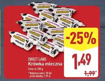 ALDI Cukierki krówki mleczne Sweetland oferta