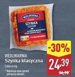 ALDI Szynka klasyczna Wędliniarnia Classic oferta