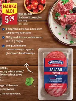 ALDI Salami z pieprzem zielonym Wędliniarnia Classic oferta