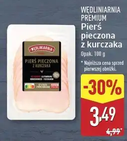 ALDI Pierś pieczona z kurczaka Wędliniarnia Premium oferta