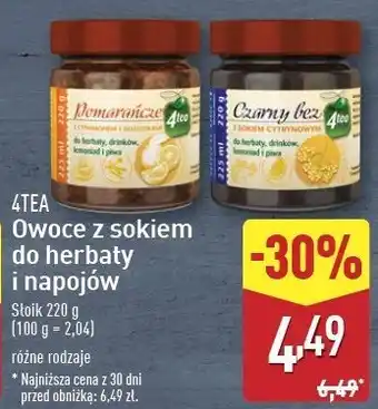 ALDI Imbir z sokiem cytrynowym 4Tea oferta