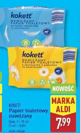 ALDI Papier toaletowy do skóry wrażliwej Kokett oferta