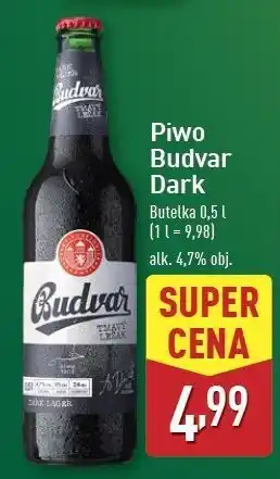 ALDI Piwo b: dark Budweiser Budvar oferta