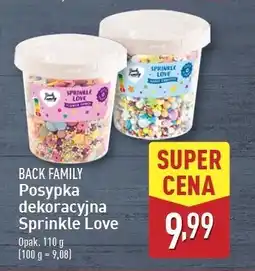 ALDI Posypka sprinkle love niebieska Back Family oferta