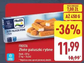 ALDI Złote paluszki rybne z fileta Frosta oferta