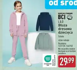 ALDI Bluza dresowa dziecięca 122/128-146/152 L&D oferta