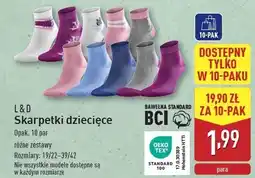 ALDI Skarpetki dziecięce 39/42 L&D oferta