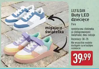 ALDI Buty dziecięce led 30-35 Lily & Dan oferta