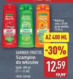 ALDI Szampon wzmacniający z ekstraktem olejku owoców amli Garnier Fructis Goodbye Damage oferta