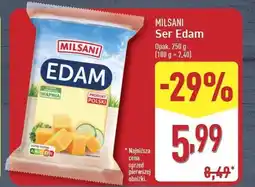 ALDI Ser edam w kawałku Milsani oferta