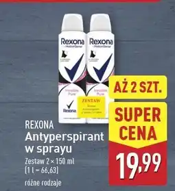 ALDI Antyperspirant pure Rexona Invisible oferta