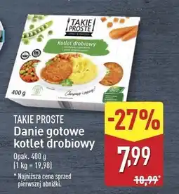 ALDI Kotlet drobiowy z marchewką i groszkiem puree Takie Proste oferta