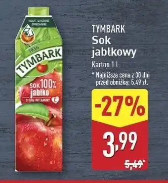 ALDI Sok jabłkowy Tymbark 1936 oferta