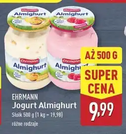 ALDI Jogurt malinowy Ehrmann Almighurt oferta