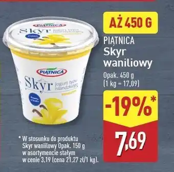 ALDI Jogurt typu islandzkiego waniliowy Piątnica Skyr oferta