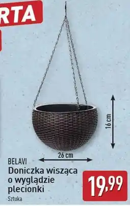 ALDI Doniczka wisząca 26 x 16 cm Belavi oferta