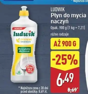 ALDI Płyn do naczyń cytrynowy Ludwik oferta