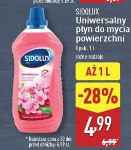 ALDI Płyn do mycia kwiat japońskiej wiśni Sidolux Uniwersalny oferta