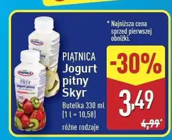 ALDI Jogurt pitny wanilia Piątnica Skyr oferta