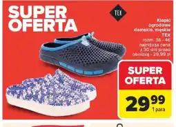 Carrefour Klapki ogrodowe damskie, męskie TEX oferta