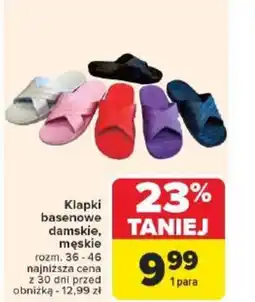 Carrefour Klapki basenowe damskie, męskie oferta