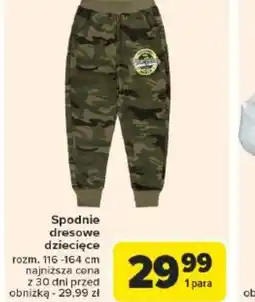 Carrefour Spodnie dresowe dziecięce oferta