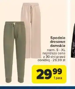 Carrefour Spodnie dresowe damskie oferta