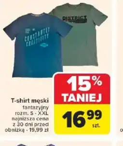 Carrefour T-shirt męski fantazyjny oferta