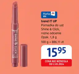 dm drogerie markt Pomadka do ust trend IT UP Shine & Click oferta