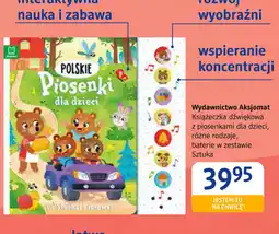 dm drogerie markt Książeczka dźwiękowa z piosenkami dla dzieci oferta