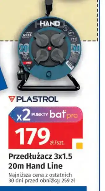 Bat Przedłużacz 3x1.5 20m Hand Line oferta