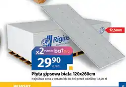 Bat Płyta gipsowa biała oferta