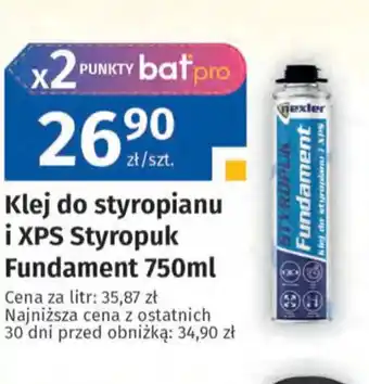 Bat Klej do styropianu i XPS Styropuk Fundament oferta