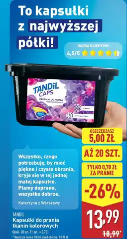 ALDI TANDIL Kapsułki do prania oferta