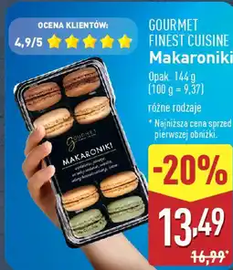 ALDI GOURMET FINEST CUISINE Makaroniki oferta