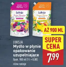 ALDI LUKSJA Mydło w płynie opakowanie uzupełniające oferta