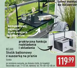 ALDI BELAVI Stolik balkonowy z suszarką na pranie oferta