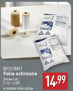 ALDI DECO CRAFT Folie ochronne Zestaw 6 szt. (1 szt. = 2,50) oferta