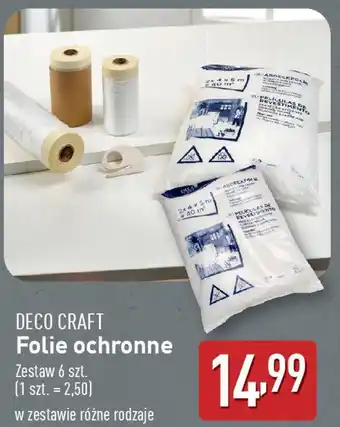 ALDI DECO CRAFT Folie ochronne Zestaw 6 szt. (1 szt. = 2,50) oferta