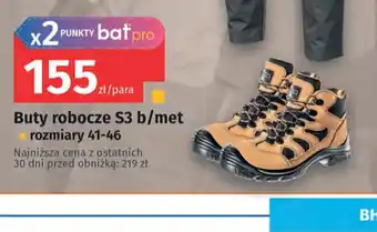 Bat Buty robocze S3 b/met oferta