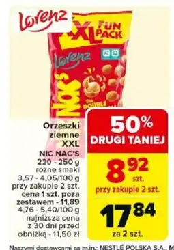 Carrefour Nic Nac's Orzeszki ziemne XXL oferta