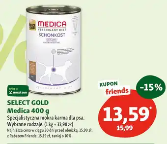 Maxi Zoo SELECT GOLD Medica mokra karma dla psa oferta