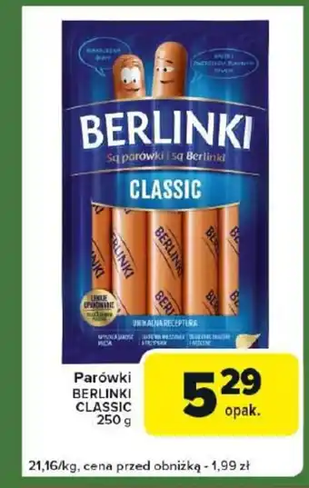 Carrefour Express Parówki berlinki classic oferta